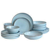 Options Blue 16 Piece Dinnerware Set